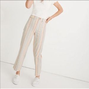 ISO MADEWELL STRIPED RAINBOW PANTS